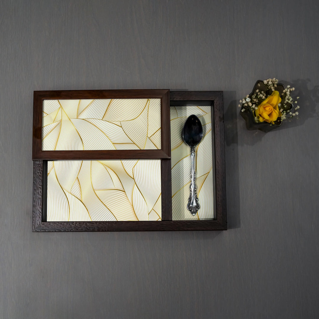 Golden Leaves Tissue Box - XL