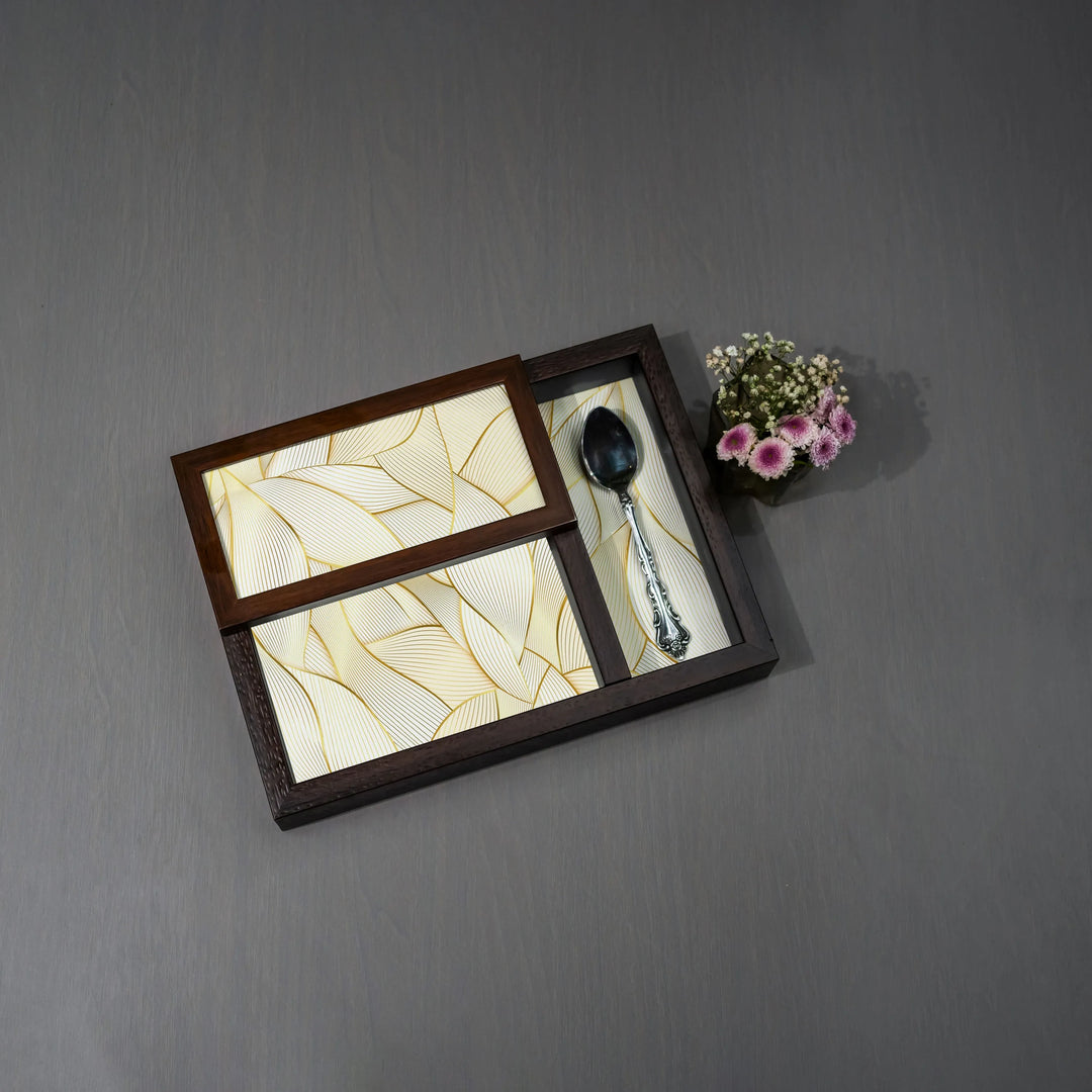 Golden Leaves Tissue Box - XL