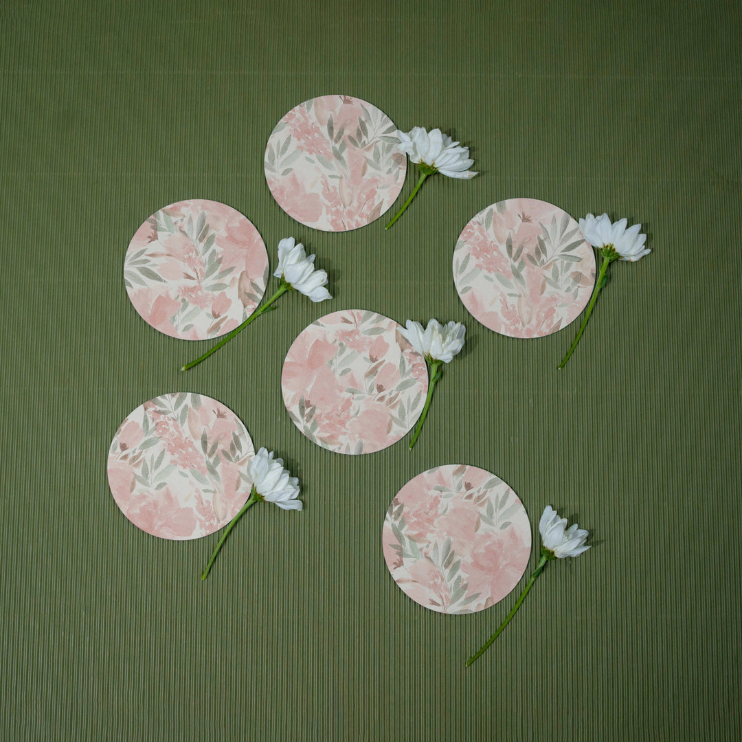 French Rose Coasters - Round