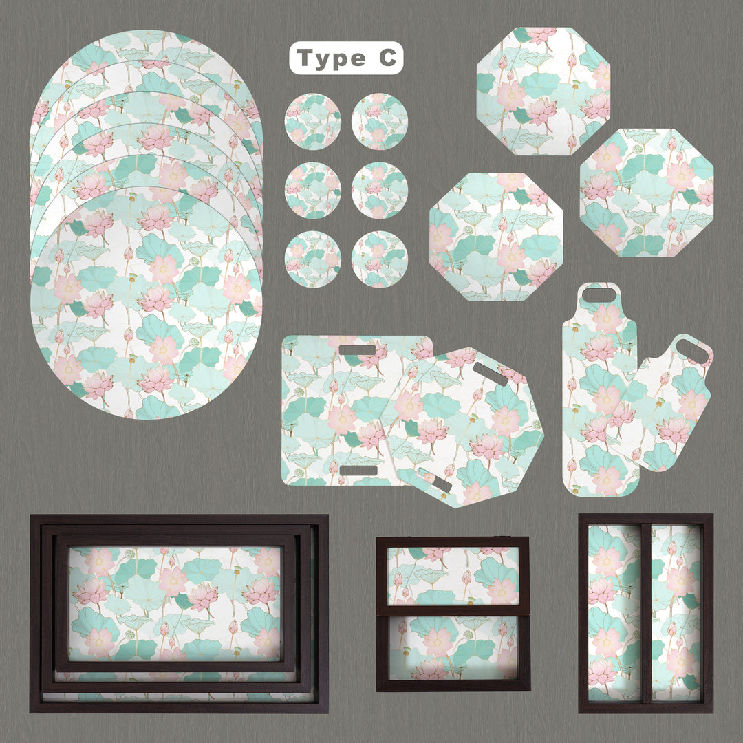 24 Pieces Table-Serveware Set Divine Lotus