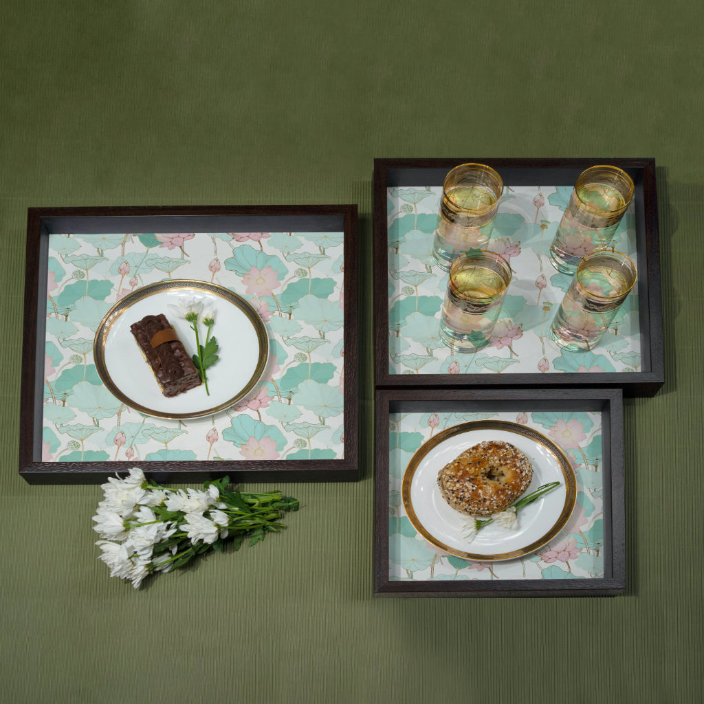 Divine Lotus Tray Set - Square