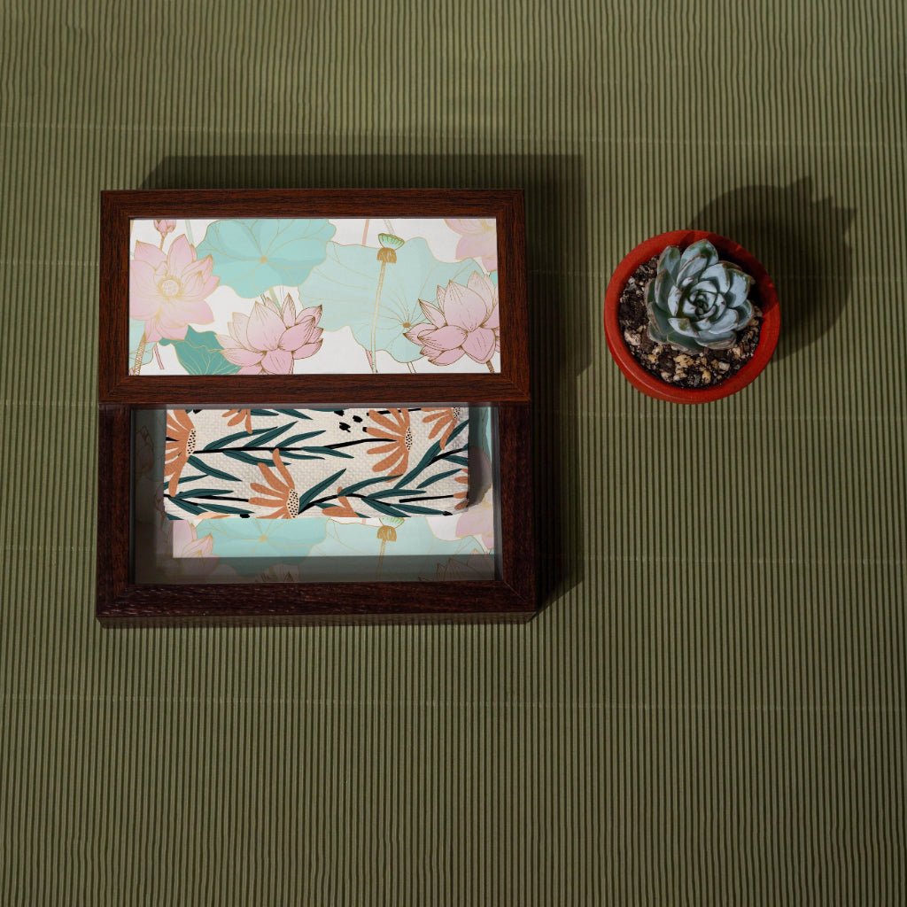 Divine Lotus Tissue Box