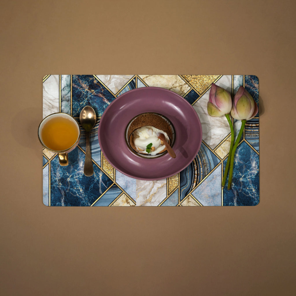 Firestone Blue Table Placemats - Rectangle