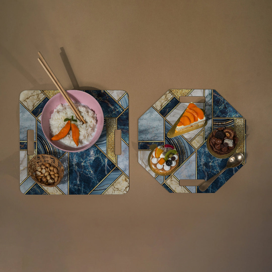 Firestone Blue Platter Set