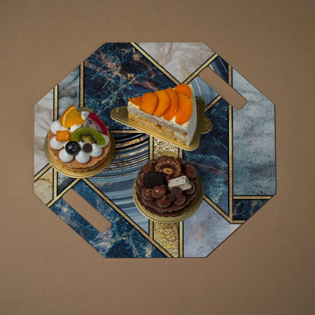 Firestone Blue Platter Set