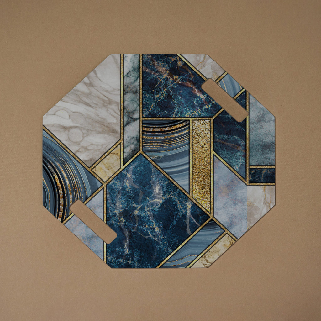 Firestone Blue Platter Set