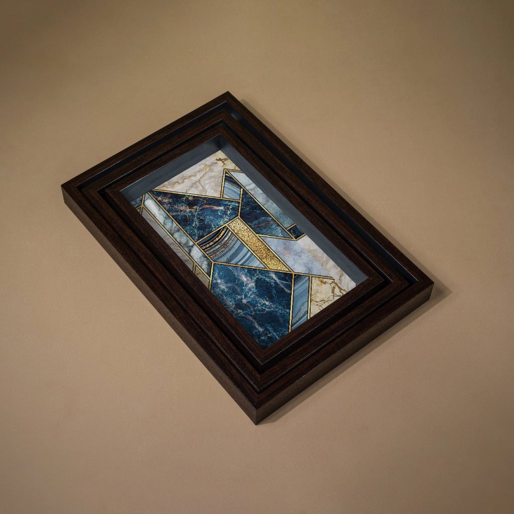 Firestone Blue Tray Set - Rectangle