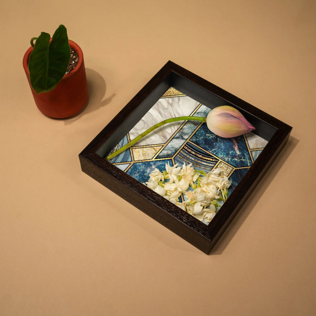 Firestone Blue Small Tray - Square