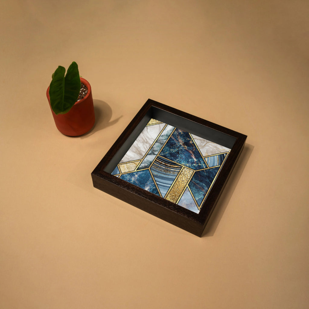 Firestone Blue Small Tray - Square