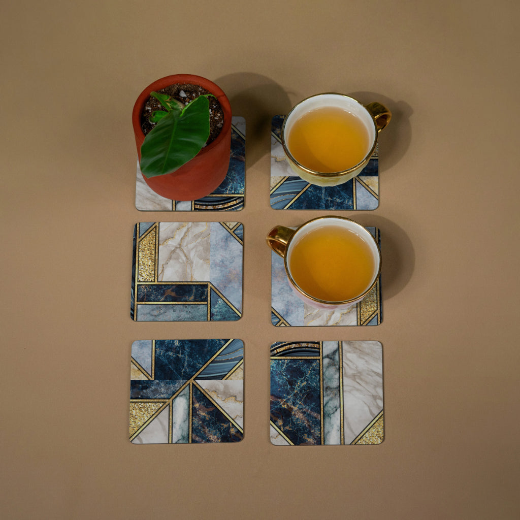 Firestone Blue Coasters - Square