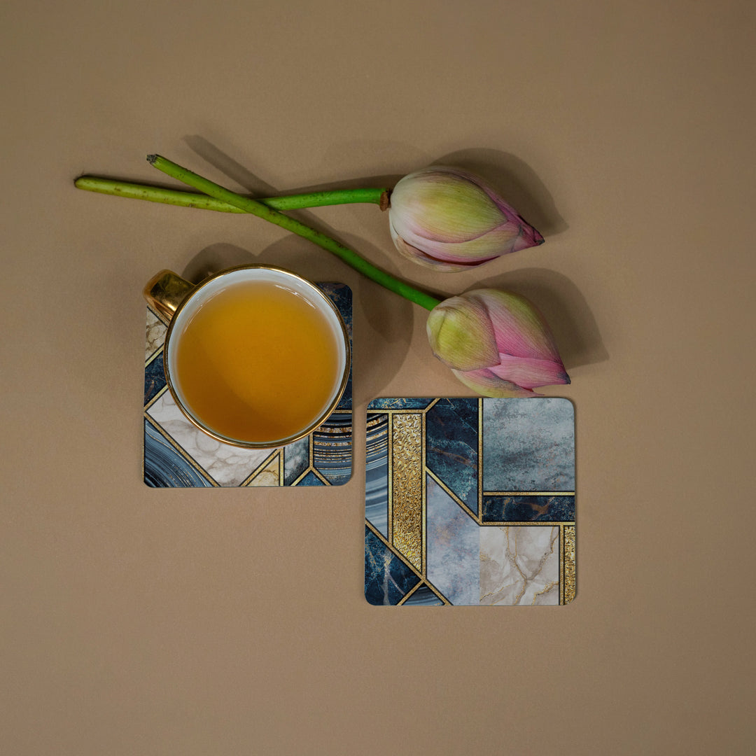 Firestone Blue Coasters - Square