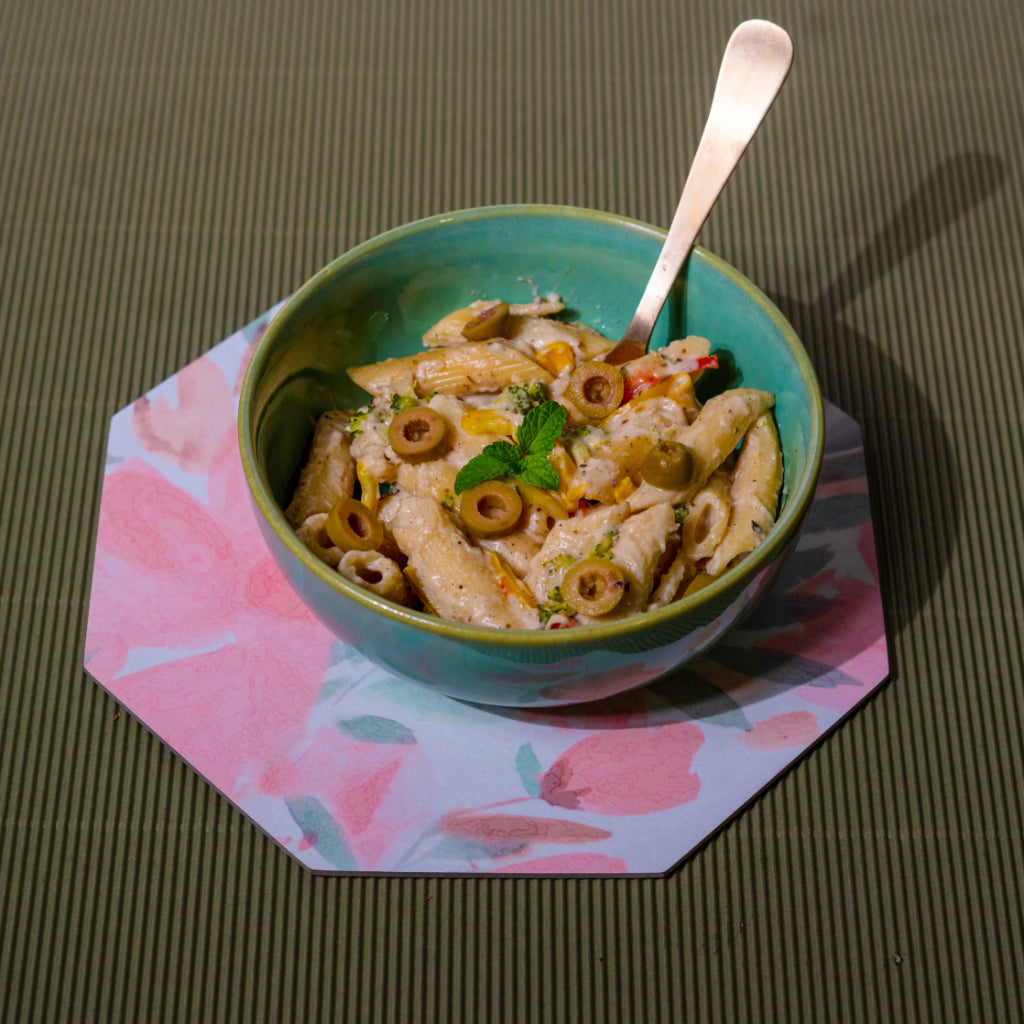 French Rose Hot Plate Set