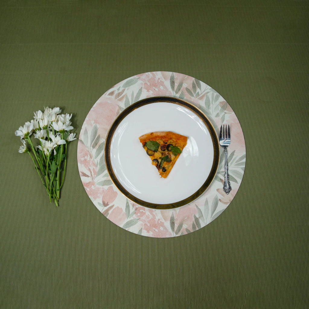 French Rose Table Placemats - Round