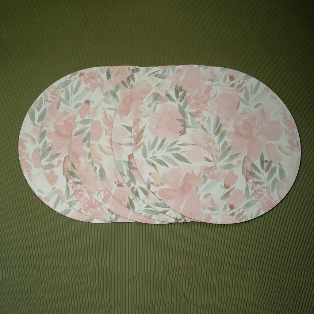French Rose Table Placemats - Round
