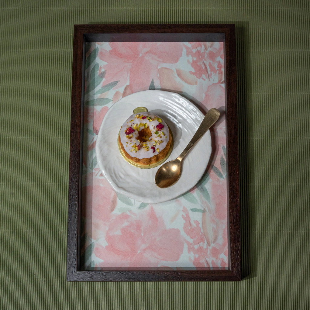 French Rose Tray Set - Rectangle