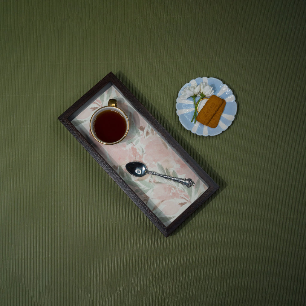 French Rose Tray - Rectangular