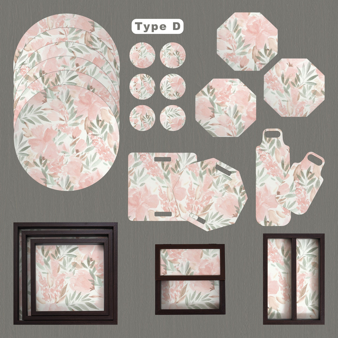 24 Pieces Table-Serveware Set French Rose