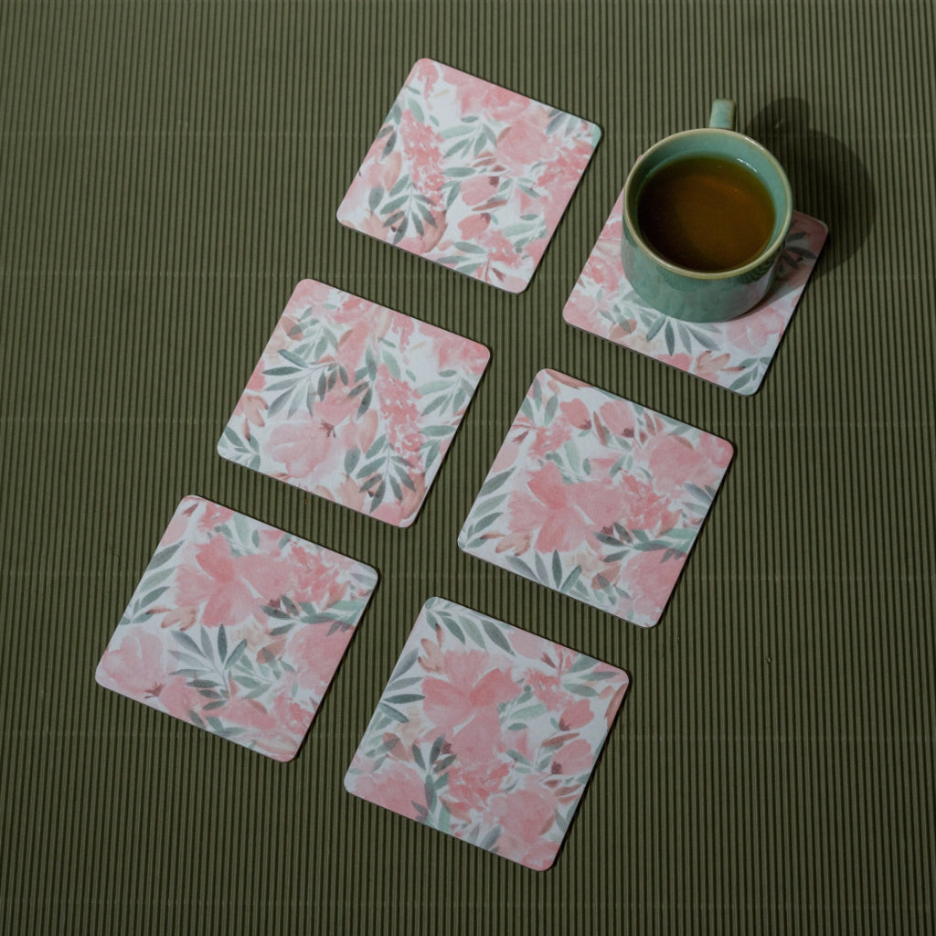 French Rose Coasters - Square
