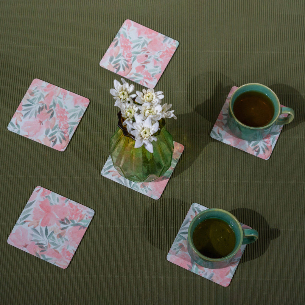 French Rose Coasters - Square