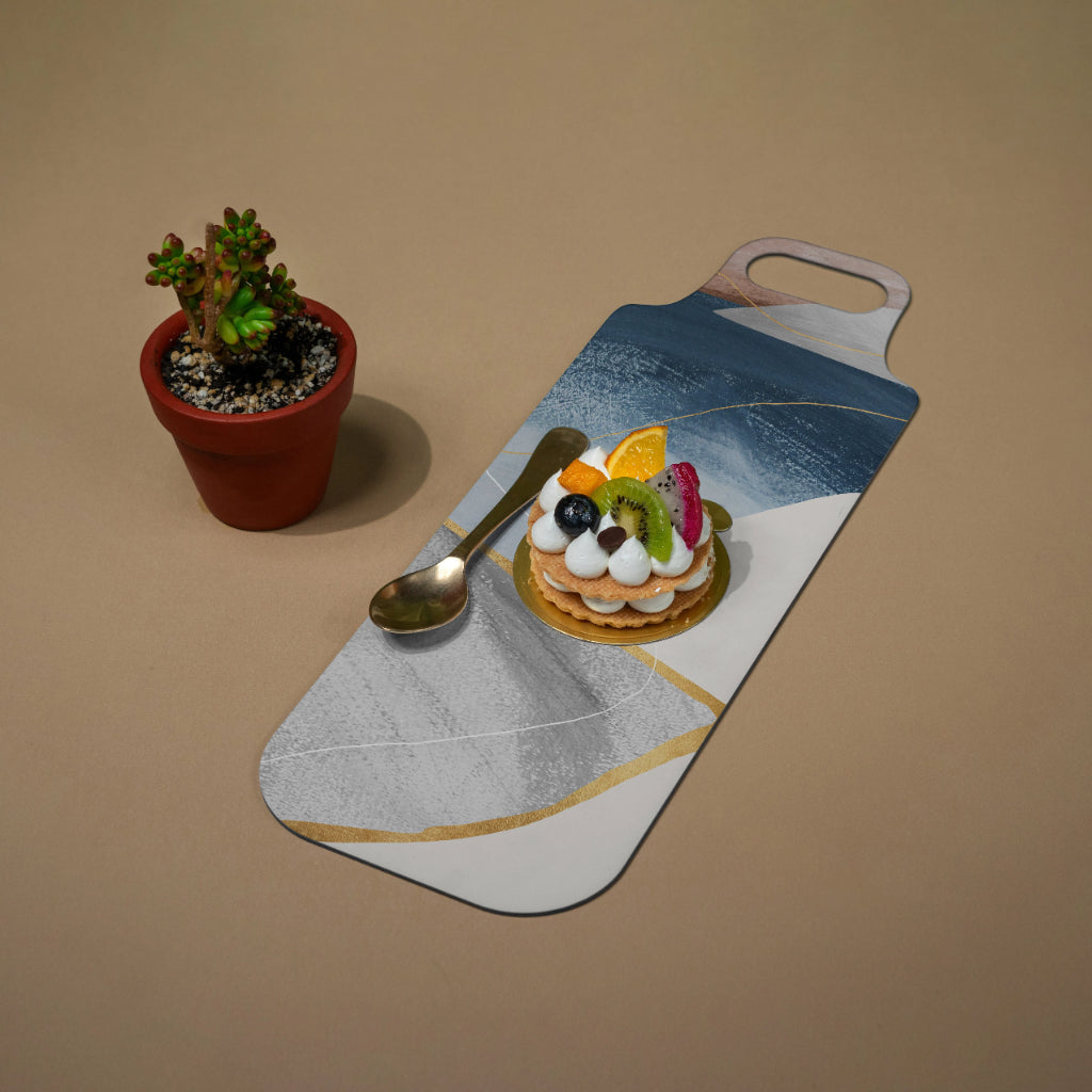 Golden Edge Cheese Board Set