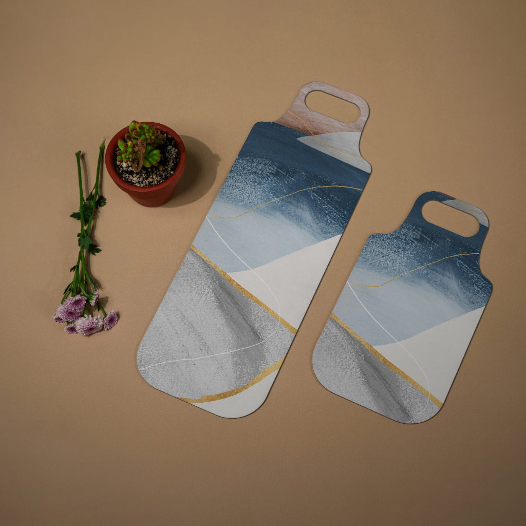 Golden Edge Cheese Board Set