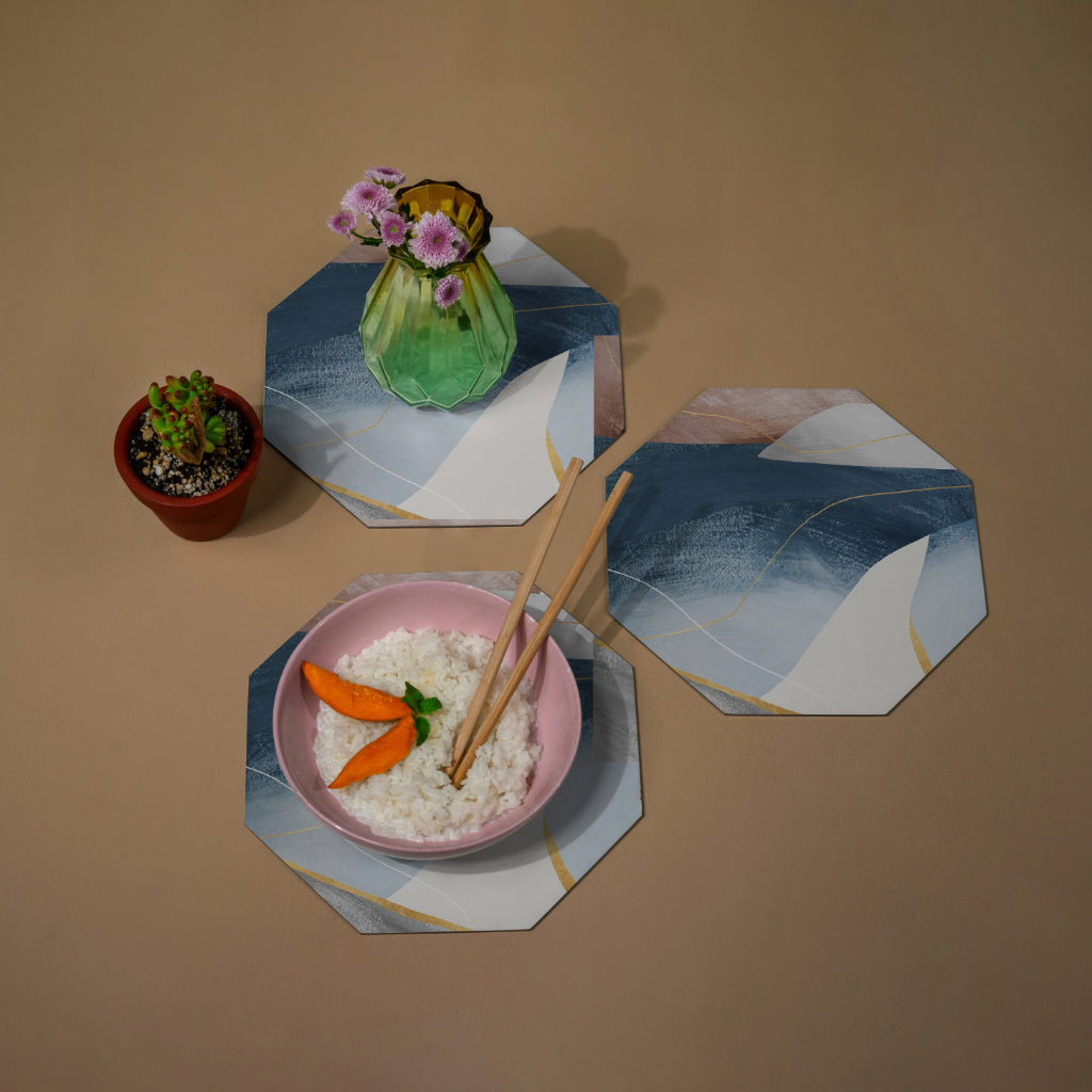 Golden Edge Hot Plate Set