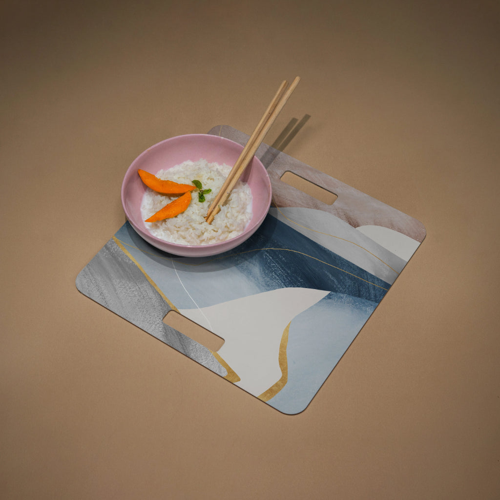 Golden Edge Platter Set