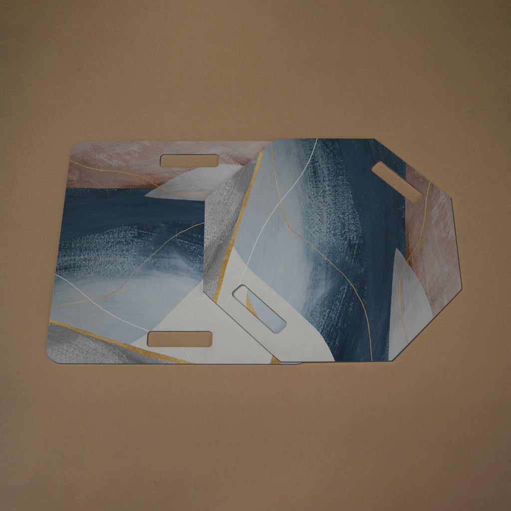 Golden Edge Platter Set