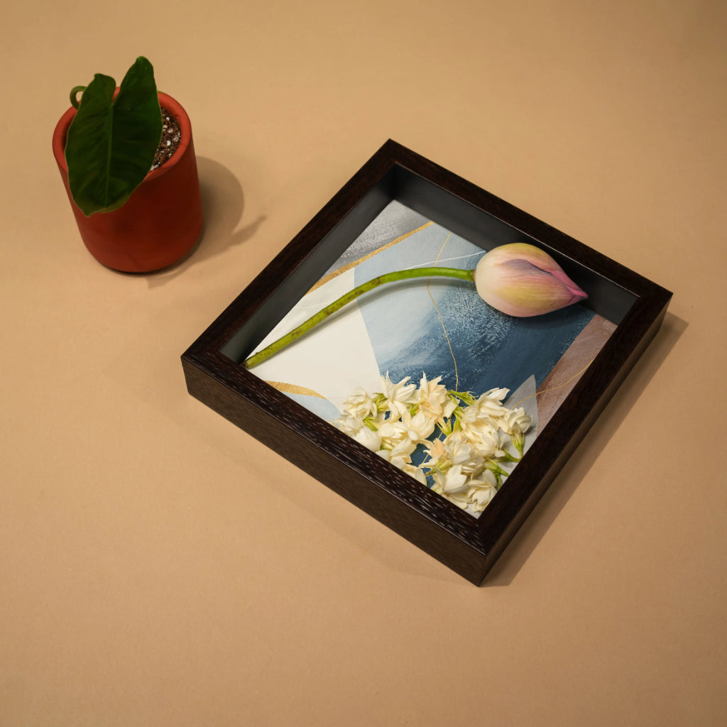 Golden Edge Small Tray - Square