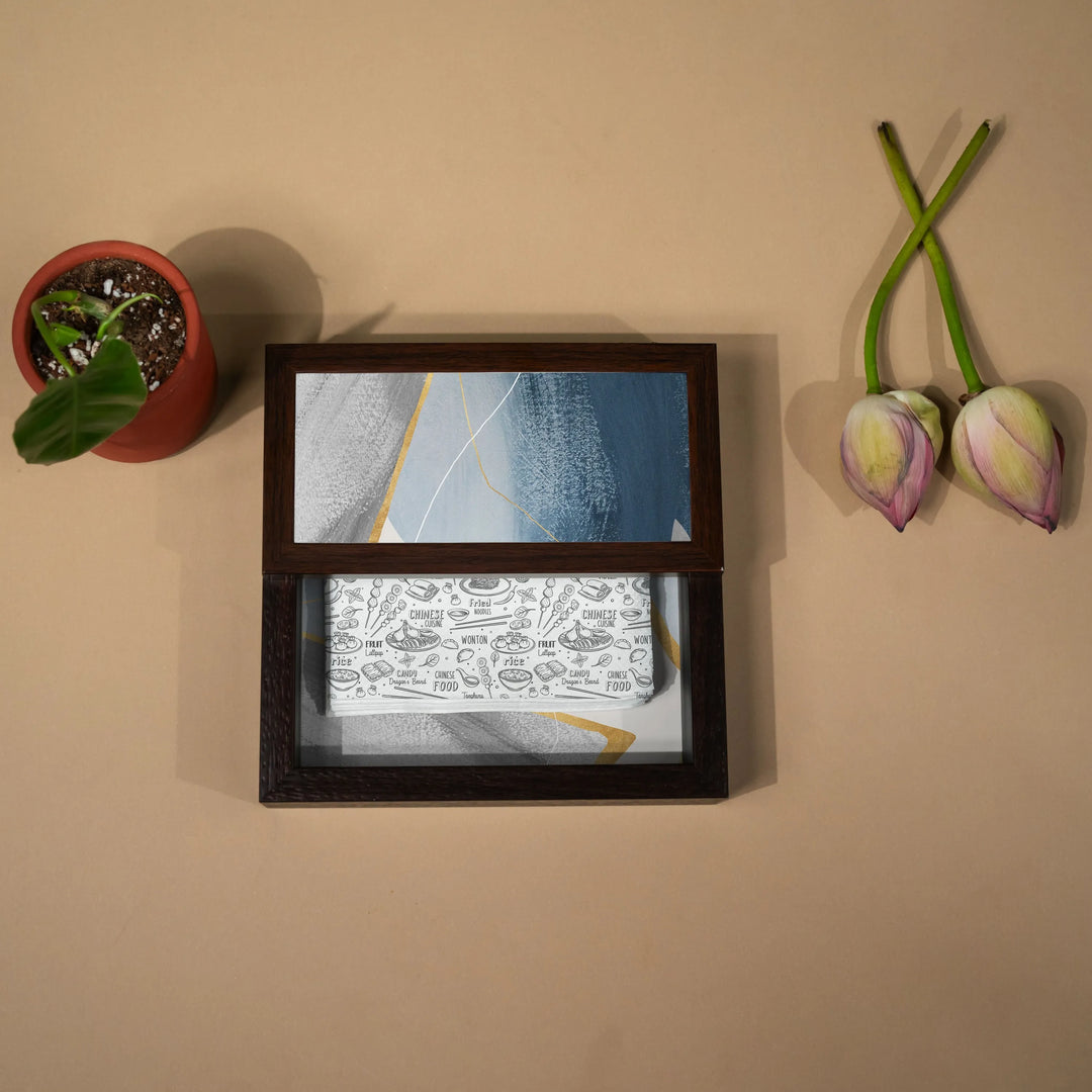 Golden Edge Tissue Box