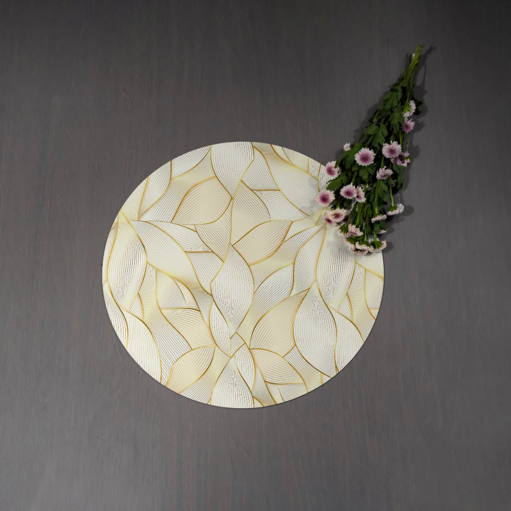 Golden Leaves Table Placemats - Round