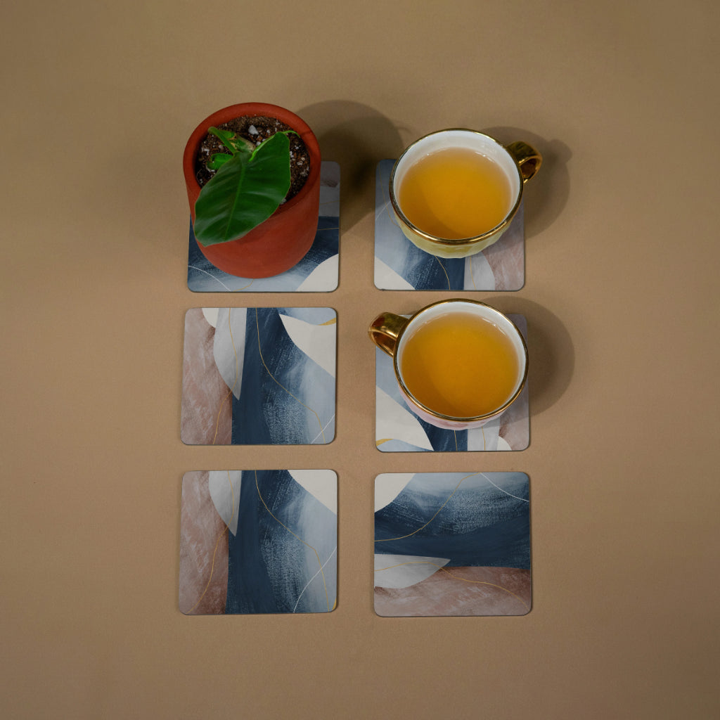 Golden Edge Coasters - Square