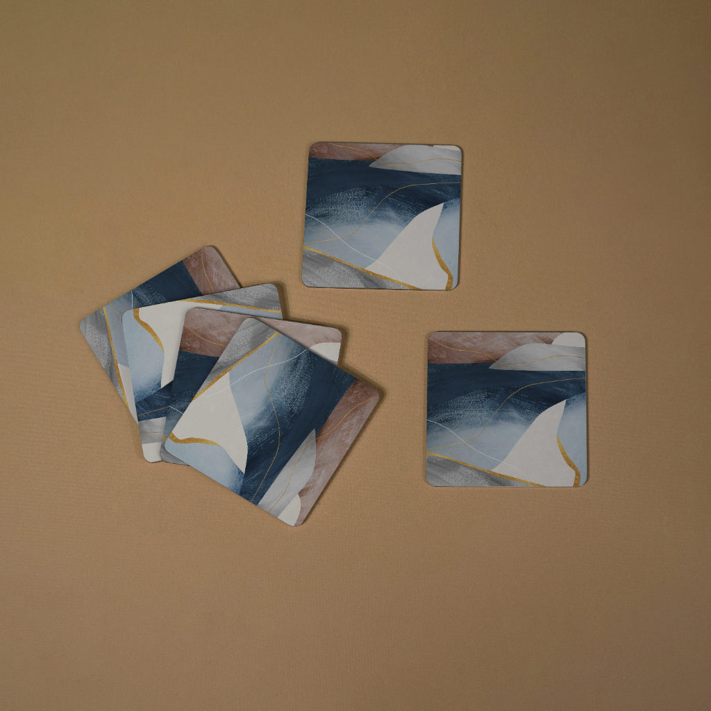 Golden Edge Coasters - Square