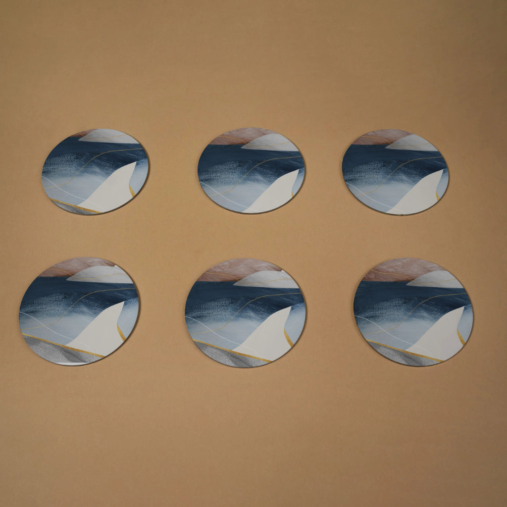 Golden Edge Coasters - Round