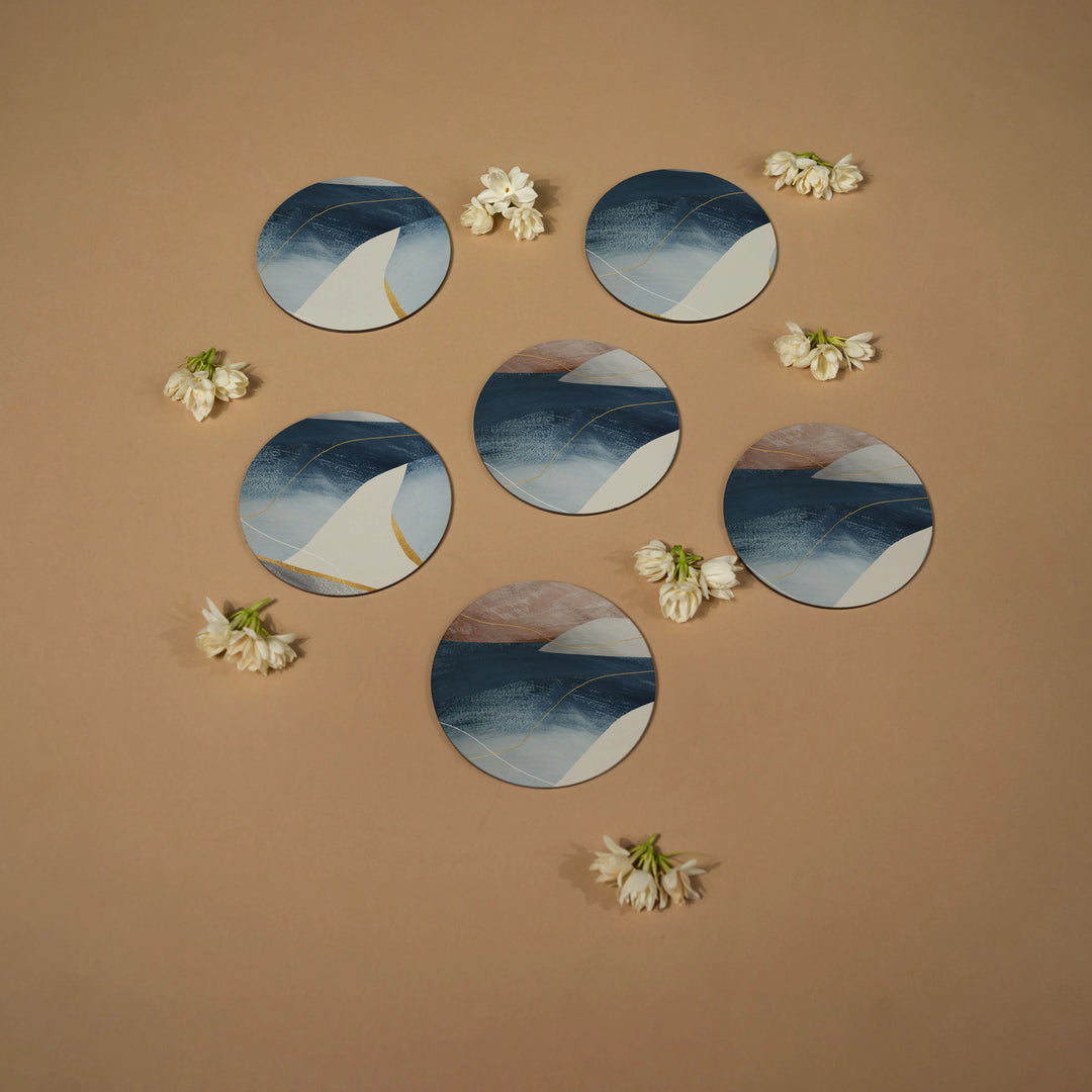 Golden Edge Coasters - Round