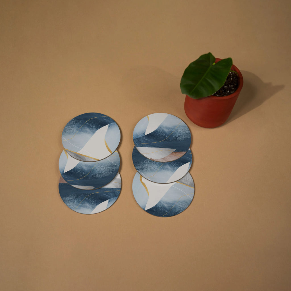 Golden Edge Coasters - Round