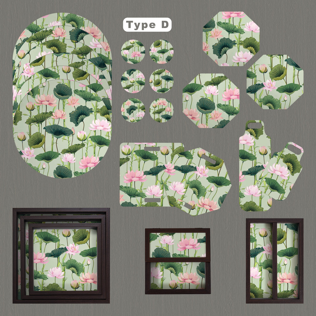 24 Pieces Table-Serveware Set Green Ochard