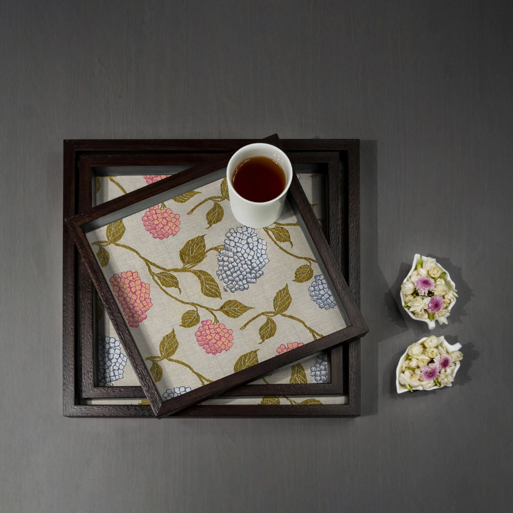Gulmohar Tray Set - Square