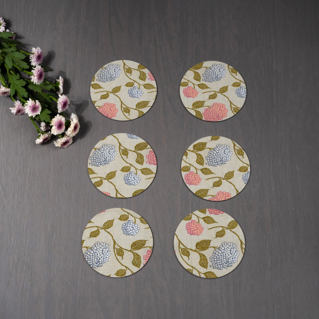 Gulmohar Coasters - Round