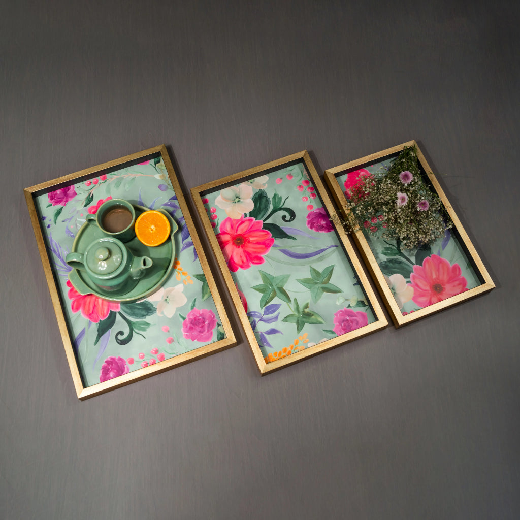 Le Jardin Tray Set - Rectangle