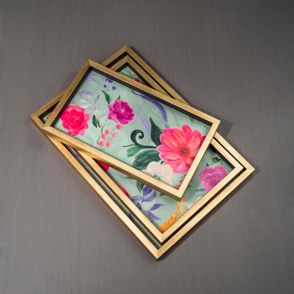 Le Jardin Tray Set - Rectangle