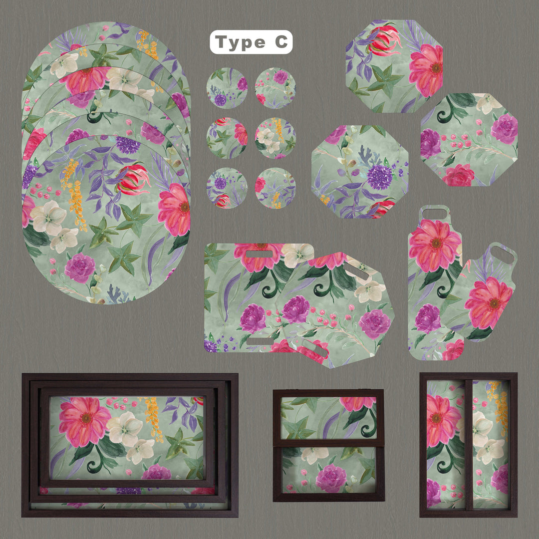 24 Pieces Table-Serveware Set Le Jardin