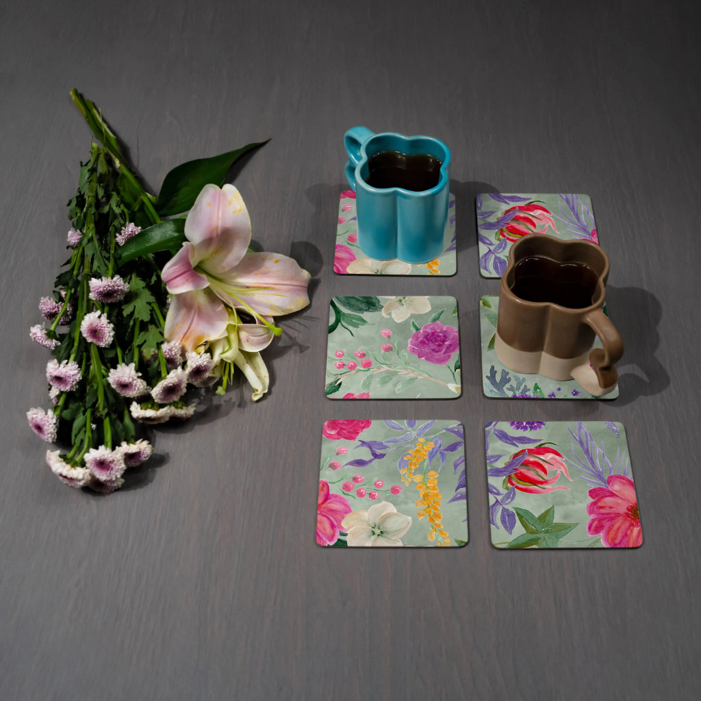 Le Jardin Coasters - Square