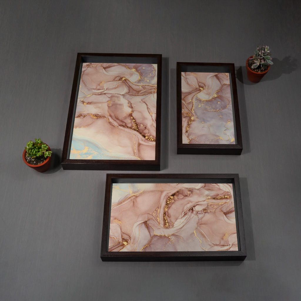 Lustre Tray Set - Rectangle