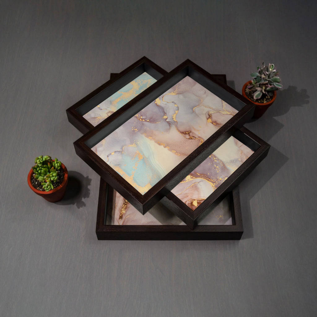 Lustre Tray Set - Rectangle
