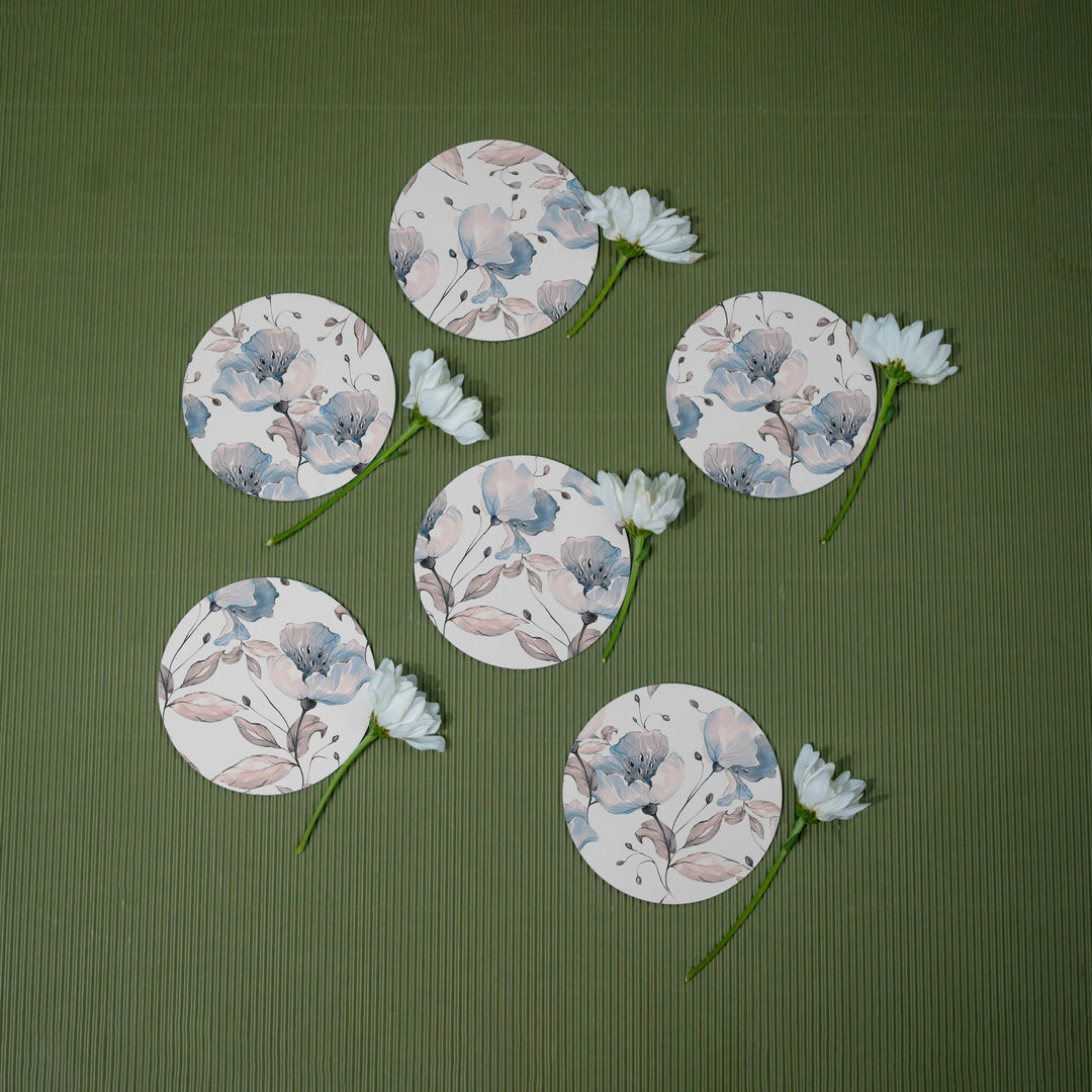 Poppy Day Coasters - Round