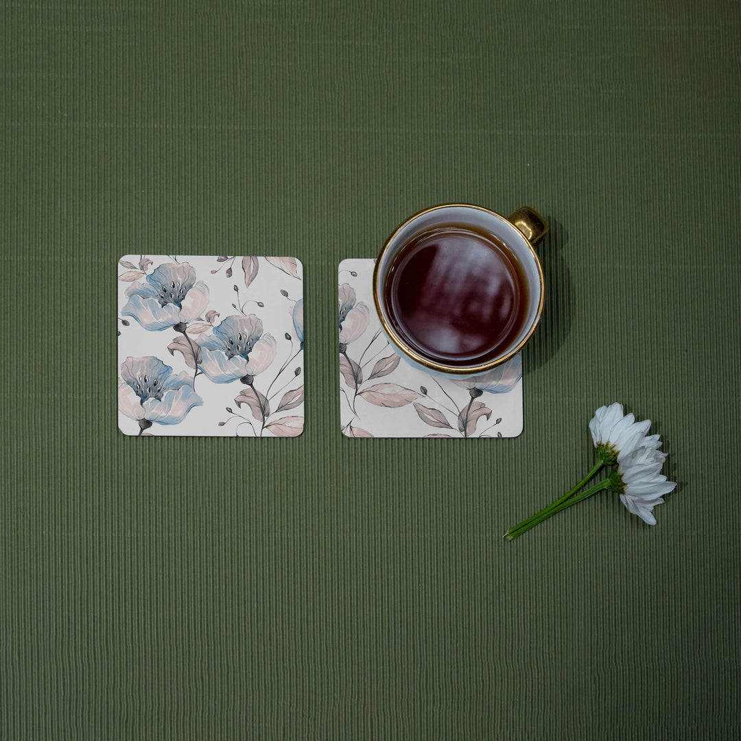 Poppy Day Coasters  - Square
