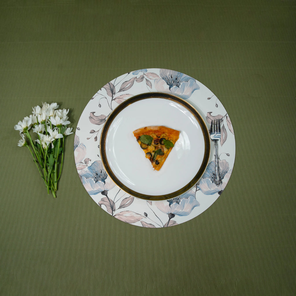 Poppy Day Table Placemats - Round