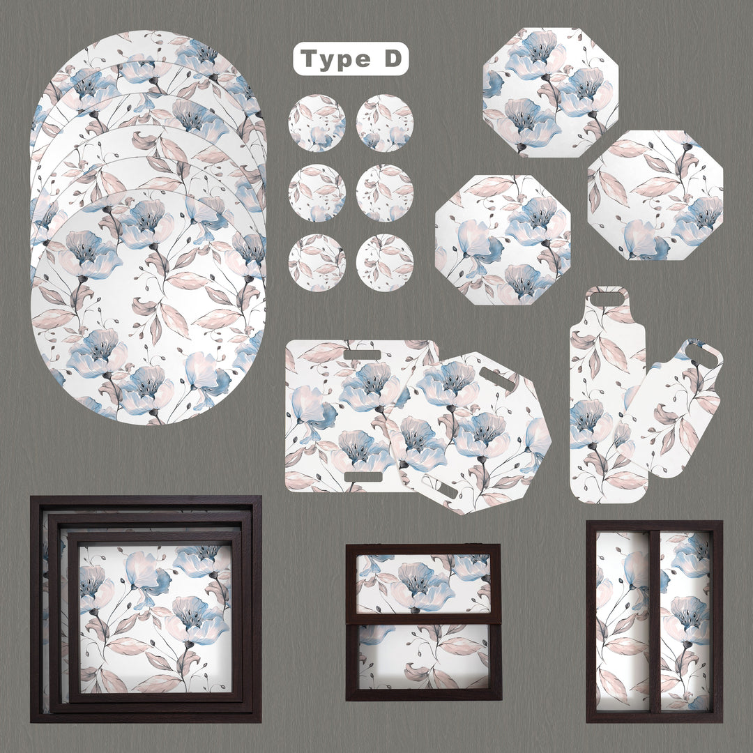 24 Pieces Table-Serveware Set Poppy Day