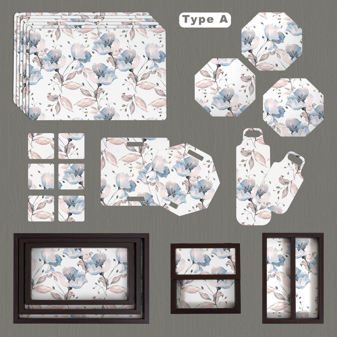 24 Pieces Table-Serveware Set Poppy Day